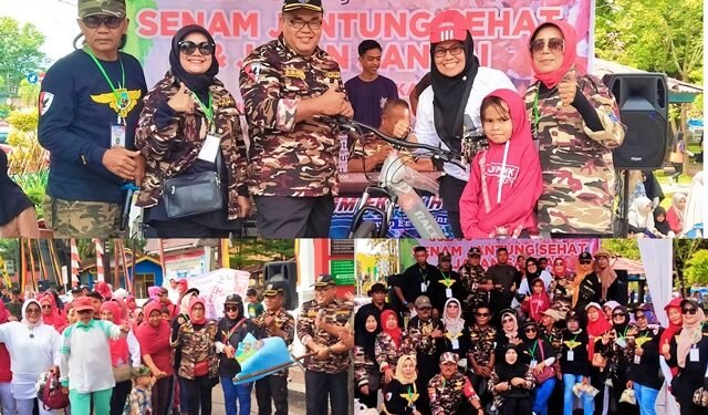Lebih Seribu Orang Ikuti Senam Jantung Sehat dan Jalan Santai FKPPI PC 0314 Kota Solok
