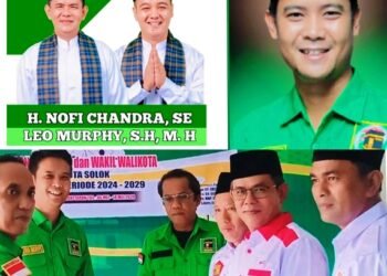 Bersama Rakyat Partai Berlambang Ka’bah PPP Siap Antar Pasangan H. Nofi Candra – Leo Murphy (NC-LM) Daftar Ke KPU Kota Solok