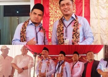 Didukung Prabowo Subiyanto Paslon Jon Firman Pandu – Chandra Daftar Ke KPU Kabupaten Solok Diantar Langsung Andre Rosiade