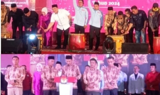 KPU Kabupaten bersama Forkompimda Gelar Pilkada Damai Bersama Paslon Bupati-Wakil Bupati Solok