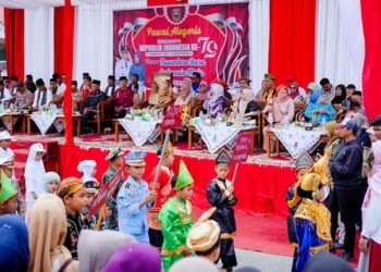HUT RI Ke-79 di Kabupaten Solok Dimeriahkan Pawai Alegoris Bertemakan Nusantara Baru Indonesia Maju