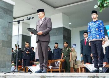 Pjs. Bupati Solok Akbar Ali Pimpin Upacara Peringatan Hari Kesaktian Pancasila di  Kabupaten Solok