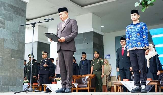 Pjs. Bupati Solok Akbar Ali Pimpin Upacara Peringatan Hari Kesaktian Pancasila di Kabupaten Solok