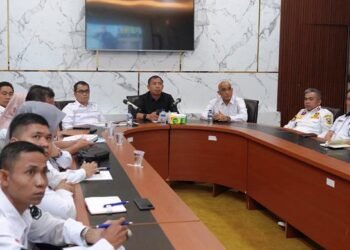 Pemkab Solok Bersama Kemendagri Rapat Pengendalian Inflasi Secara Vidio Conference