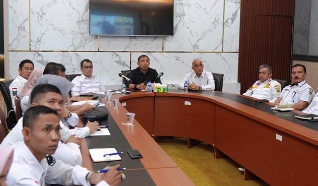 Pemkab Solok Bersama Kemendagri Rapat Pengendalian Inflasi Secara Vidio Conference