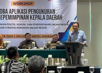 Pjs. Bupati Solok Akbar Ali Hadiri Workshop Uji Coba Aplikasi Indeks Kepemimpinan Kepala Daerah