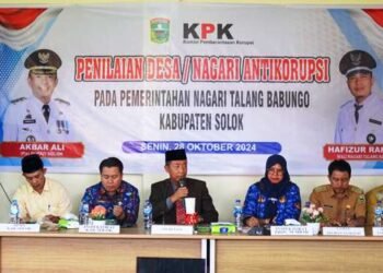 Tim Penilai Sumbar dan Kabupaten Solok Kunjungi Talang Babungo Calon Desa/Nagari Percontohan Antikorupsi
