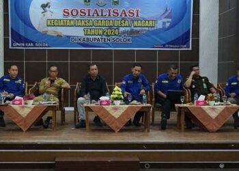Pjs. Bupati Buka Sosialisasi Kegiatan Jaksa Garda Desa / Nagari Tahun 2024 di Kabupaten Solok