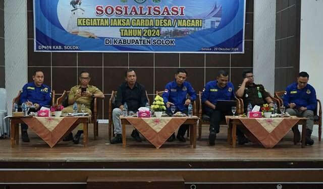 Pjs. Bupati Buka Sosialisasi Kegiatan Jaksa Garda Desa / Nagari Tahun 2024 di Kabupaten Solok
