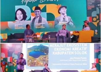 Jadi Pembicara dalam Ajang ICCF 2024 Wakil Bupati Jon Firman Pandu Angkat Potensi Ekonomi kreatif Di Kabupaten Solok