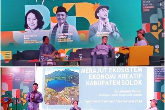 Jadi Pembicara dalam Ajang ICCF 2024 Wakil Bupati Jon Firman Pandu Angkat Potensi Ekonomi kreatif Di Kabupaten Solok
