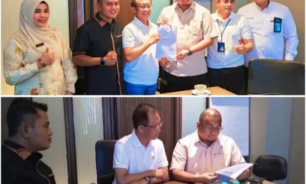 Wabup Solok Jon Firman Pandu Bersama Andre Rosiade Datangi Kantor PLN Pusat Ajukan Penambahan JPU