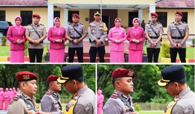Pindah Tugas dan Promosi Jabatan, Kapolres Solok Berikan Selamat Kepada Iptu Oon Kurnia Ilahi dan AKP Idris Bakara