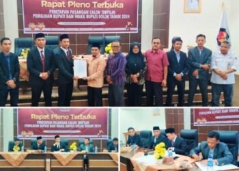KPU Tetapkan Paslon Jon Firman Pandu-Candra Bupati-Wakil Bupati Solok Terpilih Pilkada 2024