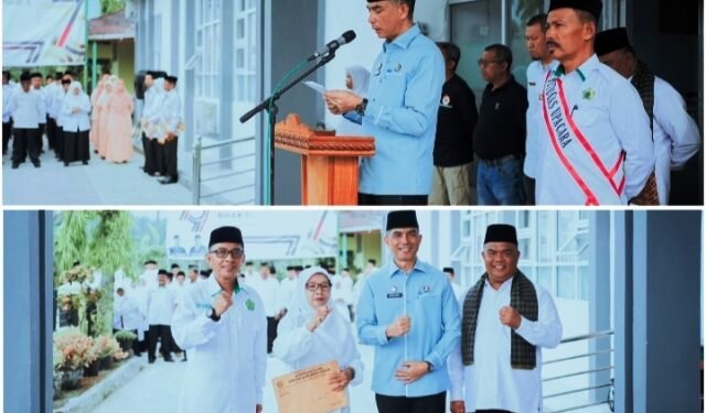 Sekdakab Medison Pimpin Upacara Peringatan Hari Amal Bhakti yang ke 79 Tahun 2025 di Kabupaten Solok