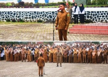 Wakil Bupati Solok Jon Firman Pandu Pimpin Apel Gabungan Tahun 2025 Pemerintah Daerah