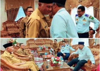 Wako Solok H. Zul Elfian Umar laporkan Rencana Peresmian Stadion dan Rumah Sakit Pada Gubernur Sumbar
