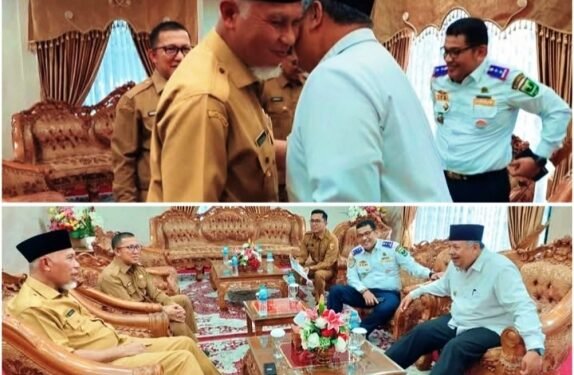 Wako Solok H. Zul Elfian Umar laporkan Rencana Peresmian Stadion dan Rumah Sakit Pada Gubernur Sumbar
