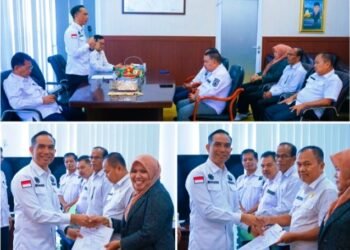 Sekdakab Medison SerahkanPenyerahan Surat Perintah Plt Pejabat di Badan Pendapatan Daerah Kabupaten Solok