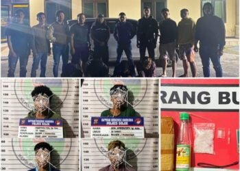 Empat Pelaku Penyalahgunaan Narkotika di Gunung Talang Ditangkap Jajaran Satresnarkoba Polres Solok