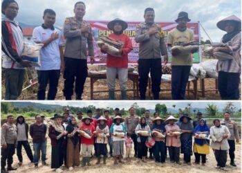 Kapolsek Gunung Talang AKP Defrianto dan Bhabinkamtibmas Sosialisasikan Pemanfaatan Lahan Untuk Ketahanan Pangan