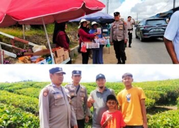 Polsek Danau Kembar Tingkatkan Patroli Rutin Cegah Pemalakan Liar di Objek Wisata Kebun Teh