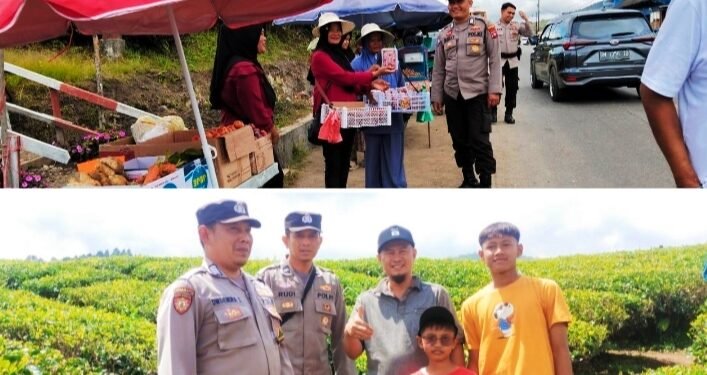 Polsek Danau Kembar Tingkatkan Patroli Rutin Cegah Pemalakan Liar di Objek Wisata Kebun Teh