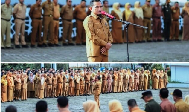 Wabup Solok H. Candra Pimpin Apel Pagi ASN dan THL Lingkup Pemerintahan Kabupaten Solok