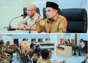 Wakil Bupati H. Candra Pimpin Rakor Persiapan Lebaran dan Pengelolaan Sampah di Kabupaten Solok