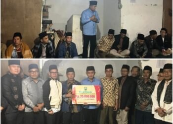 Masyarakat Nagari Kampuang Batu Dalam Undang Bupati Solok Buka Bersama di Masjid Al Muhajirin