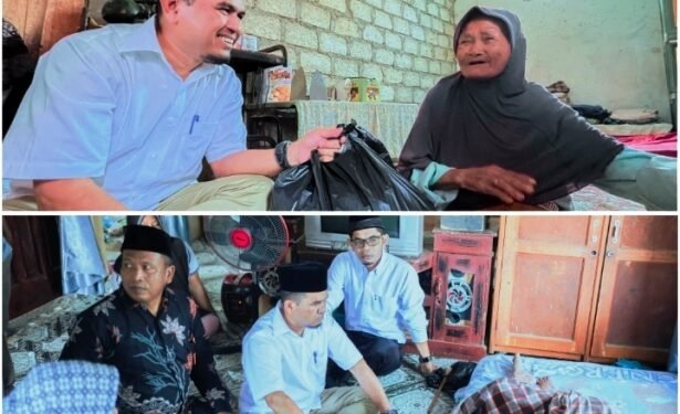 Wabup Solok Bersama Baznas Berikan Bantuan Kepada Warga Sakit di Kecamatan Junjung Sirih