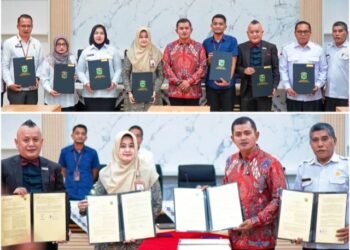 Bupati Solok Tandatangani Kerja Sama dengan BPJS Kesehatan Cabang Solok, Pos Indonesia  dan Kantor Hukum Liberty