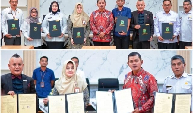 Bupati Solok Tandatangani Kerja Sama dengan BPJS Kesehatan Cabang Solok, Pos Indonesia  dan Kantor Hukum Liberty