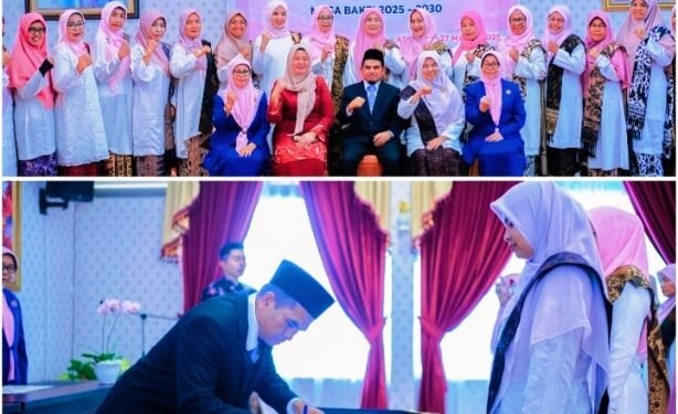 Ketua dan Pengurus GOW Kabupaten Solok Periode 2025-2030 di Lantik Wakil Bupati H. Candra