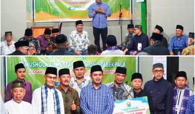Bupati Solok Jon Firman Pandu kunjungi Mushola Al Muttaqin Balai Kubang Jorong Tabek Pala Nagari Talang