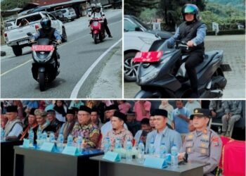 Padatnya Lalu Lintas, Wakil Bupati Solok H. Candra Naik Motor Hadiri Hari Raya Adat Masyarakat Aie Dingin