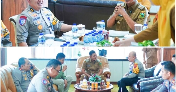 Bupati Jon Firman Pandu Sambut Kunjungan Kapolres Solok Arosuka yang Baru
