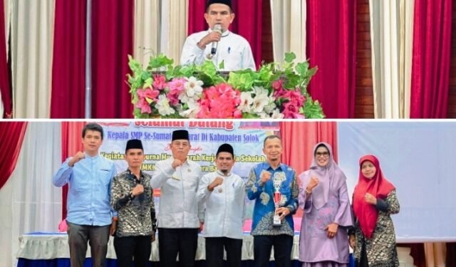 Wakil Bupati Solok Secara Buka Musyawarah Kerja Kepala Sekolah (MKKS) SMP se-Sumatera Barat