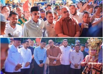 Bupati Solok Jon Firman Pandu Hadiri Peletakan Batu Pertama Flyover Sitinjau Lauik