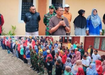 Pemerintah Kabupaten Solok Laksanakan Gotong Royong Bersama Masyarakat Nagari Gantung Ciri