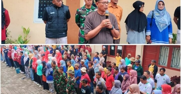 Pemerintah Kabupaten Solok Laksanakan Gotong Royong Bersama Masyarakat Nagari Gantung Ciri