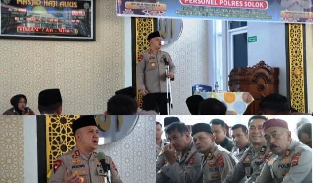 Kapolres Solok AKBP Agung Pranajaya Ajak Personel Lebih Bersyukur, Bangga dan Ikhlas Dalam Bertugas