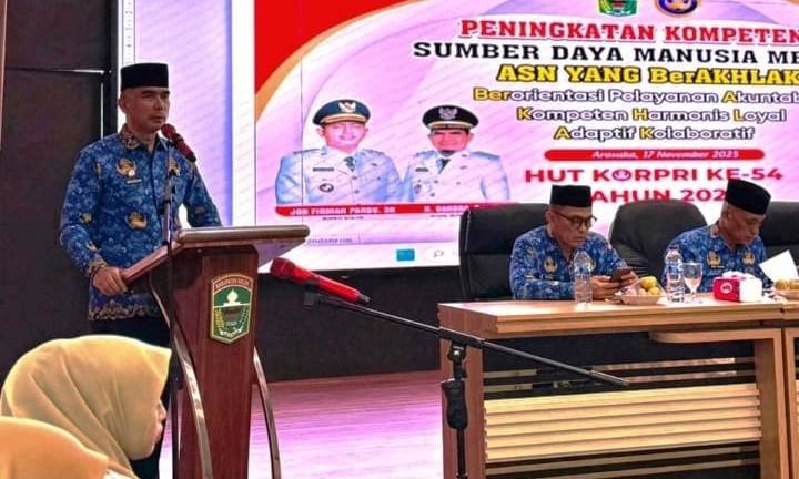 Peringati Hari Kopri Pemkab Solok Laksanakan Seminar Peningkatan SDM “Menuju ASN yang berAKHLAK”
