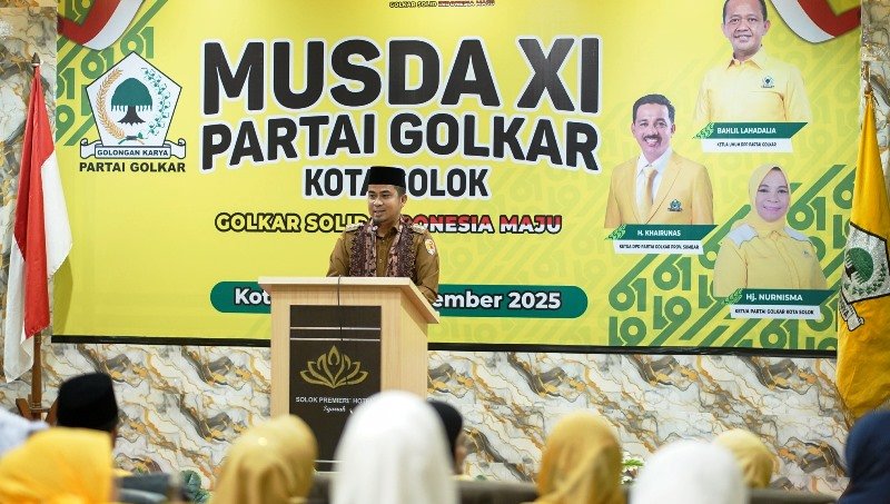 Wali Kota Solok Dr. Ramadhani Kirana Putra Hadiri Musda Ke XI Partai Golkar Kota Solok