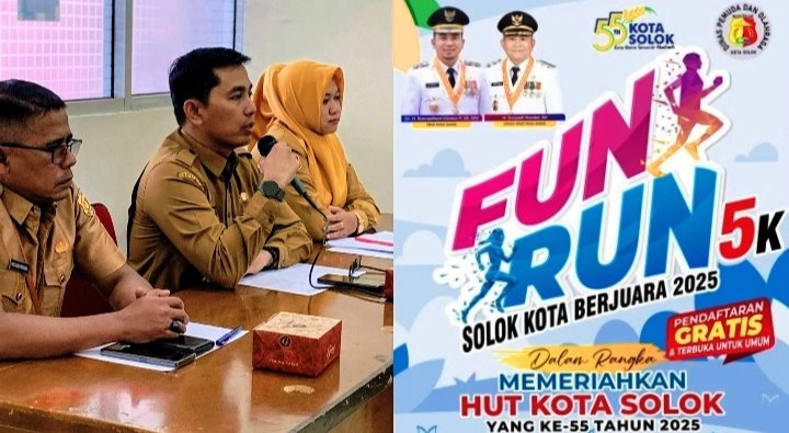 Dinas Pemuda dan Olahraga Gelar Fun Run Solok Kota Berjuara 2025 Untuk Meriahkan HUT Kota Ke-55