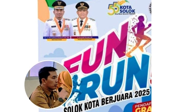 Demi Keselamatan Peserta Fun Run Solok Kota Berjuara 2025 ditunda Sampai Tanggap Darurat Berakhir.