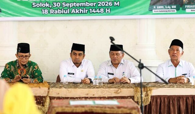 Organisasi Diniyah Takmiliyah Mitra Strategis Bagi Pemko Solok Bentengi Akhlak Generasi Muda